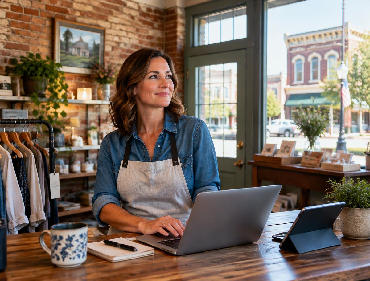A local entrepreneur at work in Greenville